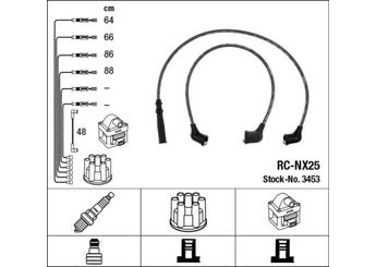 Buji Kablosu  NGK 3453  2245024C25 22450-24C25