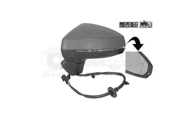 Dikiz Aynası Dış Sol Audi RS 3 Sedan (8VM)(06.2017->)  VIEWMAX VM6009EHPAL