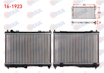 Su Radyatörü  VEKA 16-1923  8V518005BE 1516267 1523440 1548603 1897435 2029176 8V518005BD 8V518005BF