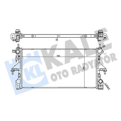 Su Radyatörü  Citroen Jumper Kamyonet (Çift Kabin)(06.2014->)  KALE 355505