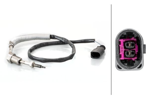 Egzoz Sıcaklık Sensörü  Audi A3 Cabriolet (8VE)(04.2016->)  HELLA 6PT 014 495-101