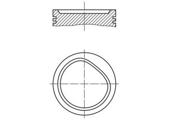 Piston (84.50MM-0.50)  NÜRAL 87-70218-050  11251739301 11251727701 1727701 1739301 11 25 1 727 701 11 25 1 739 301