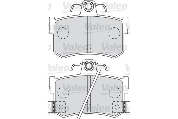 Fren Disk Balata Arka MG Rover MGF (RD)(1995->2002)  VALEO 598903