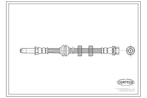 Fren Hortumu Ön Sağ veya Sol Ford Mondeo S.Wagon (GD)(1997->)  EUROCRAFT EU F17160-028