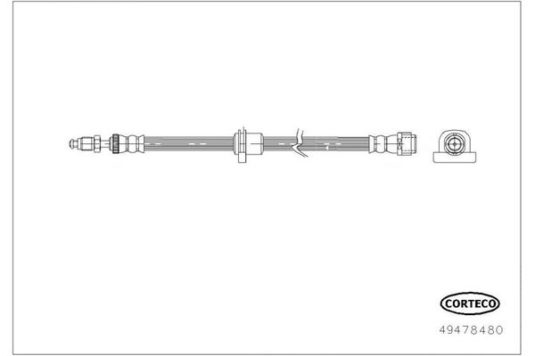 Fren Hortumu Ön Sağ veya Sol BMW 2 Serisi Gran Tourer (F46)(2015->)  CORTECO 49478480