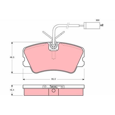Fren Disk Balata Ön Alfa Romeo Alfa 33 (1983->)  TRW GDB1251
