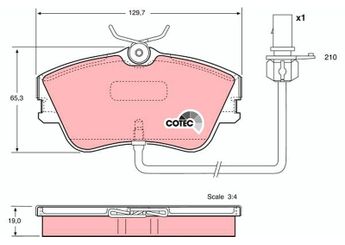 Fren Disk Balata Ön TRW GDB1367  GDB1367 7D0698151B 7D0 698 151 B 7D0698151G 7D0 698 151 G