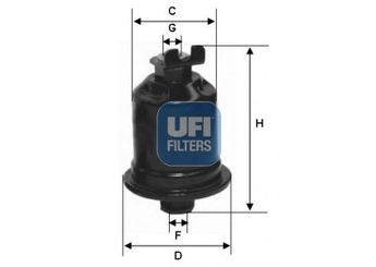 Yakıt Filtresi  UFI 31.592.00  3159200 31.592.00 25313811 MR204132 2330074260 23300-74260 2330079495 23300-79495