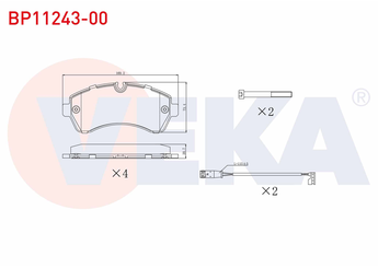 Fren Disk Balata Ön VEKA BP11243-00  