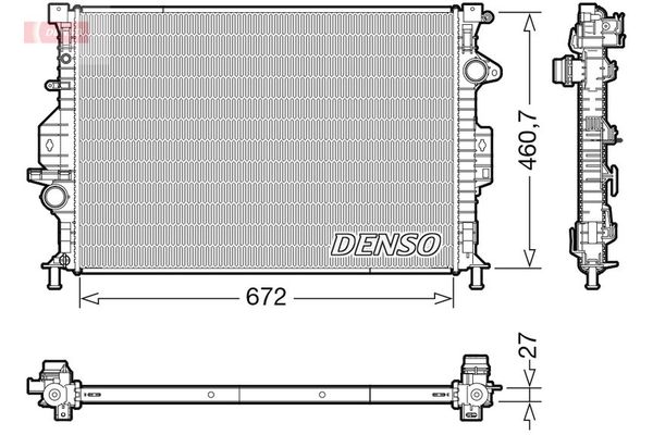 Su Radyatörü  DENSO DRM10115