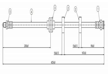 Fren Hortumu Ön Sağ veya Sol CAVO C800 556A  46474539