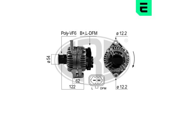 Alternatör  Opel Vectra C 4 Kapı (2002->)  ERA 210689A