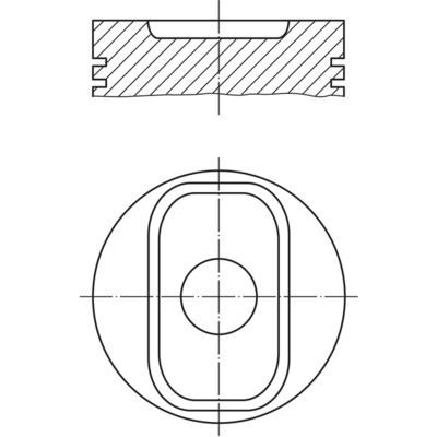 Piston (78.00MM-STD)  Nissan Qashqai +2 (J10)(08.2008->)  GOETZE 87-71644-STD