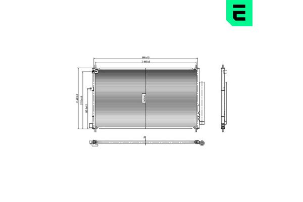 Klima Radyatörü  Honda CR-V (RE)(06.2013->)  ERA 667495
