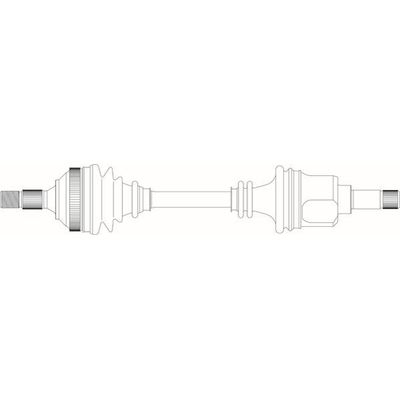 Aks Komple Ön Sol Peugeot 407 (05.2004->)  PSA ORJINAL 3272YK