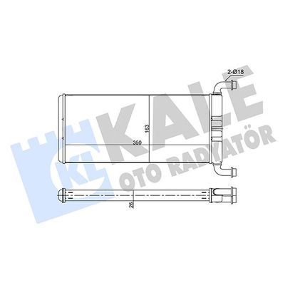 Kalorifer Radyatörü  Mercedes Sprinter II P.Van (01.2006->)  ORİS KVW022026