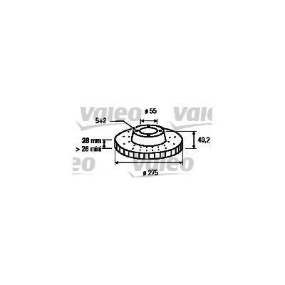 Fren Disk Ayna Ön Sağ ve Sol Toyota Celica (T20)(1994->)  VALEO 186876