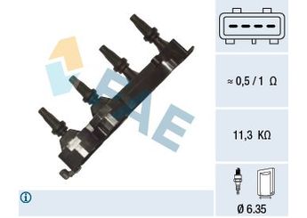 Ateşleme Bobini  FAE 80418  597081 5970A3 9336447780 133853 2503853 5970 81 5970 A3 93.364.477.80 5970.81 5970.A3
