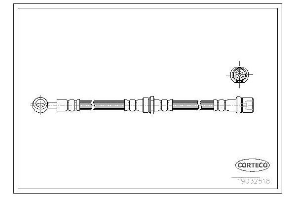 Fren Hortumu Ön Sağ veya Sol OSSCA 01397