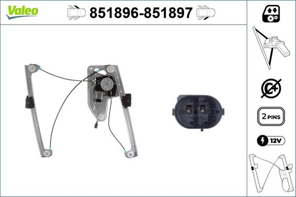 Cam Krikosu Ön Sol BMW 7 Serisi (E38)(1994->)  VALEO 851896