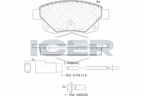 Fren Disk Balata Arka MAGNETI MARELLI 323700003300