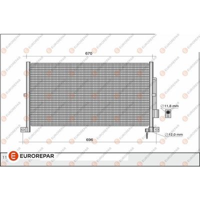 Klima Radyatörü  Ford Mondeo S.Wagon (GE)(2000->)  EUROREPAR 1609637780