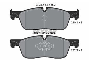 Fren Disk Balata Ön TEXTAR 2214501  LR072681 GX732K021BA T2H43858 T2H53847 T2H53853 T4N13434 T4N9760 LR090689 LR160438