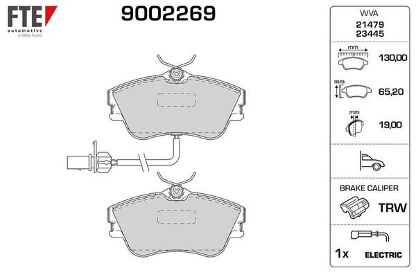 Fren Disk Balata Ön FTE 9002269
