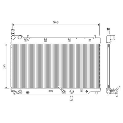 Su Radyatörü  Ford B-MAX (CB2)(2012->)  VALEO 701210