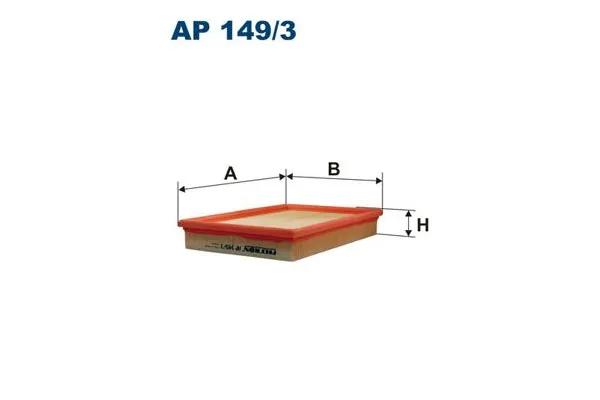 Hava Filtresi  Volkswagen Caddy (2K)(02.2004->2010)  FILTRON AP 149/3