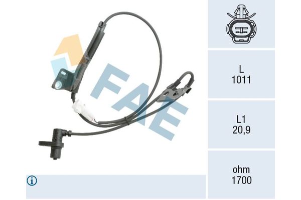 Abs Sensörü Ön Sağ Toyota Corolla Combi SW (E12)(2002->)  HELLA 6PU 358 218-031