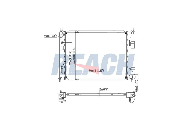 Su Radyatörü  Hyundai ix20 (JC)(2010->)  VEKA 16-3228