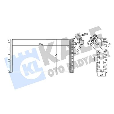 Kalorifer Radyatörü  Citroen Jumpy (10.1995->)  ORİS KPE045032