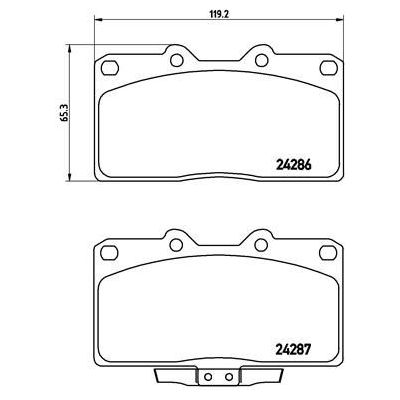 Fren Disk Balata Ön BREMBO P 54 019
