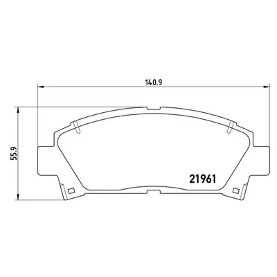 Fren Disk Balata Ön Toyota MR 2 (W20)(1990->)  MAGNETI MARELLI 363700483028