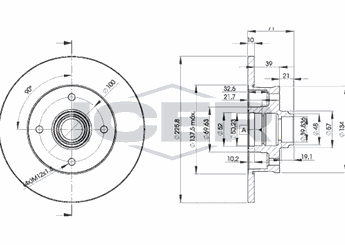 Fren Disk Ayna Arka Sağ ve Sol WALBURG WBD1379C  191615601 191615601A 191615601B 1HM615601 357615601 6N0615601 191 615 601 357 615 601 191 615 601 B 6N0 615 601