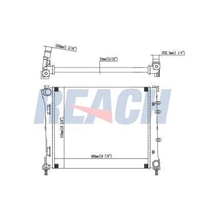 Su Radyatörü  Fiat 500 (150) Cabrio (2009->)  KRAFTVOLL 08040152
