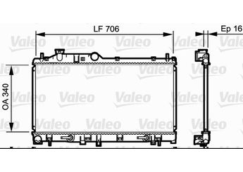 Su Radyatörü  VALEO 735212  21410 BM400 45119AG020 45119-AG020