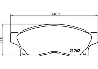 Fren Disk Balata Ön VALEO 671111  44911712 446512560 04465-12560 446517030 04465-17030 446517040 04465-17040 446517060 04465-17060 446517150 04465-17150 449117110 04491-17110 449117120 04491-17120 449117130 04491-17130