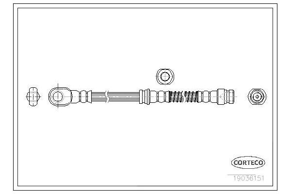 Fren Hortumu Ön Sağ veya Sol OSSCA 00718