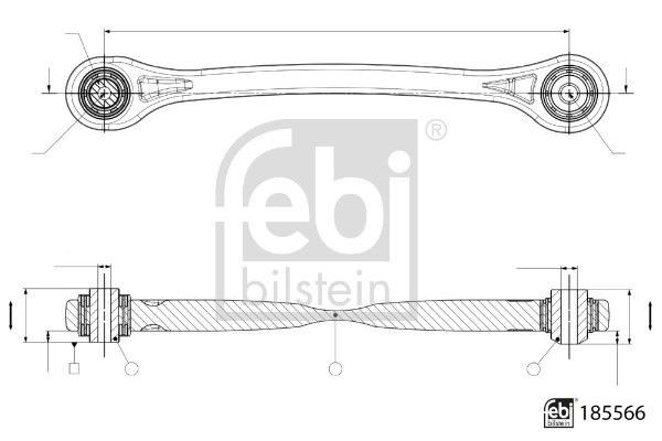 Salıncak Arka Alt Sağ veya Sol Audi RS Q8 (4MN)(08.2019->)  FEBI BILSTEIN 185566