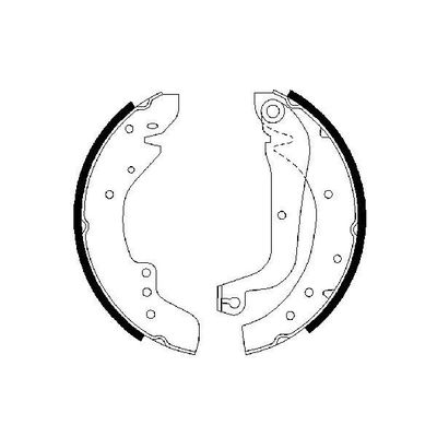 Fren Pabuçlu Balata Arka Citroen Jumper P.Van (01.1994->)  BOSCH 0 986 487 547