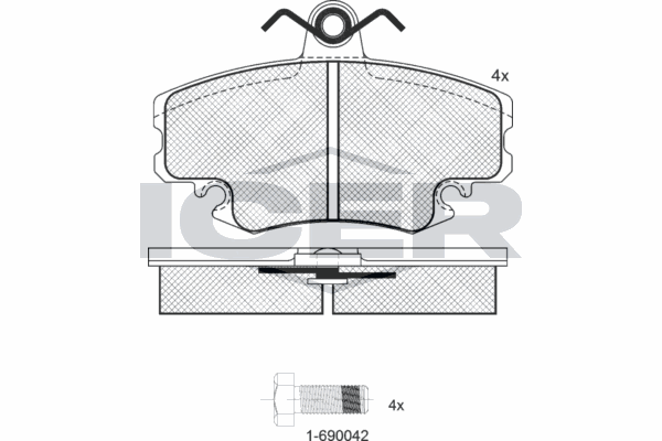 Fren Disk Balata Ön Renault R 5 (B/C40)(1985->)  VALEO 672475