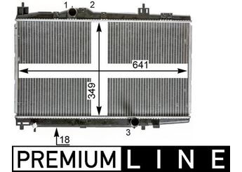 Su Radyatörü  MAHLE CR 2017 000P  164000N011 1640033080