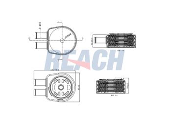 Motor Yağ Soğutucu  MGA 63161  AG9G6A642BC 1682214 31316639 JDE28254 LR025515