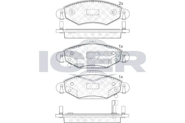 Fren Disk Balata Ön Toyota Yaris (NCP1/NLP1/SCP1)(1999->)  AYD 60243A