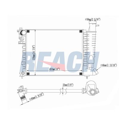 Su Radyatörü  Peugeot 306 Cabriolet (S2)(04.1997->)  MANDO DC253102F030