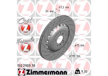 Fren Disk Ayna Arka Sol ZIMMERMANN 150.2909.70  34112284103 34212284103 3421 2 284 103