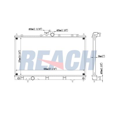 Su Radyatörü  Mitsubishi Lancer 4 Kapı/ Station W. (CS0A/W)(2003->)  BSG 16-520-002