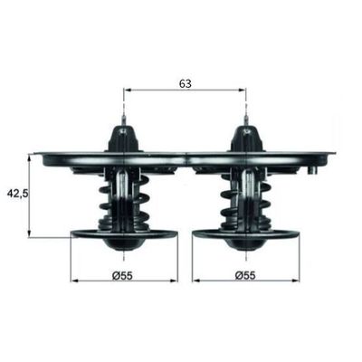 Termostat 80 °C  MAHLE TX 32 80D